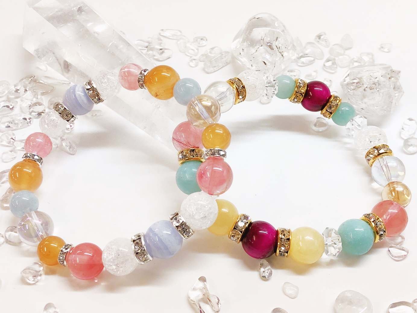 世界にひとつだけのパワーストーンブレスレット作り☆