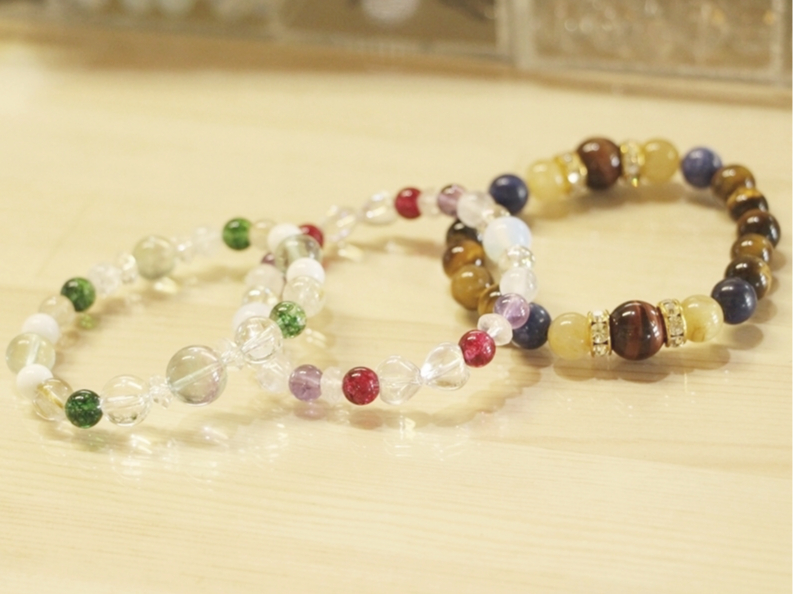 自分だけのステキなブレスレットが完成〜!(^^)!