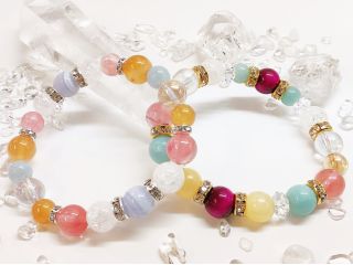 世界にひとつだけのパワーストーンブレスレット作り☆