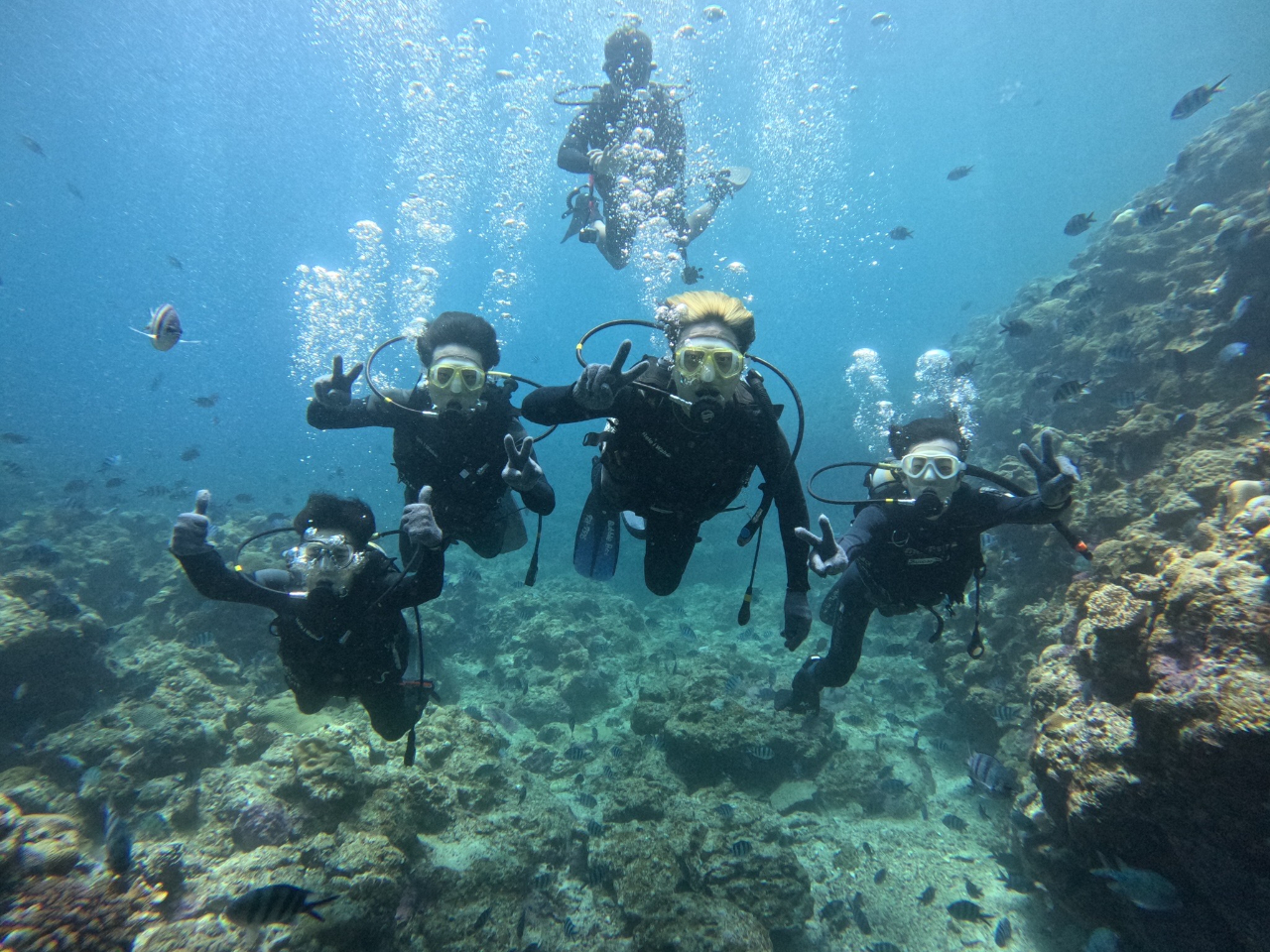 一組貸切プラン!友達皆で楽しく潜ろう(^^♪