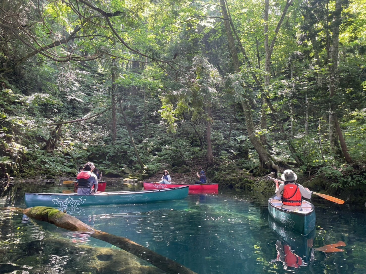 標高400mの山上湖の空気が気持ち良いです。