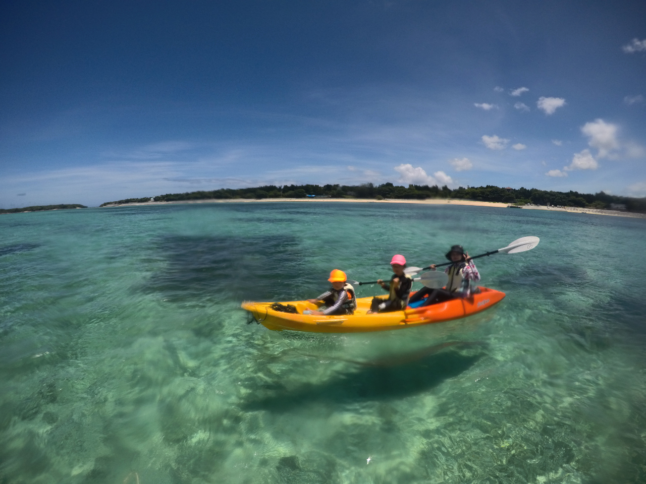 期間限定 サンセット シーカヤック体験（60分）/備瀬カヤックfuku