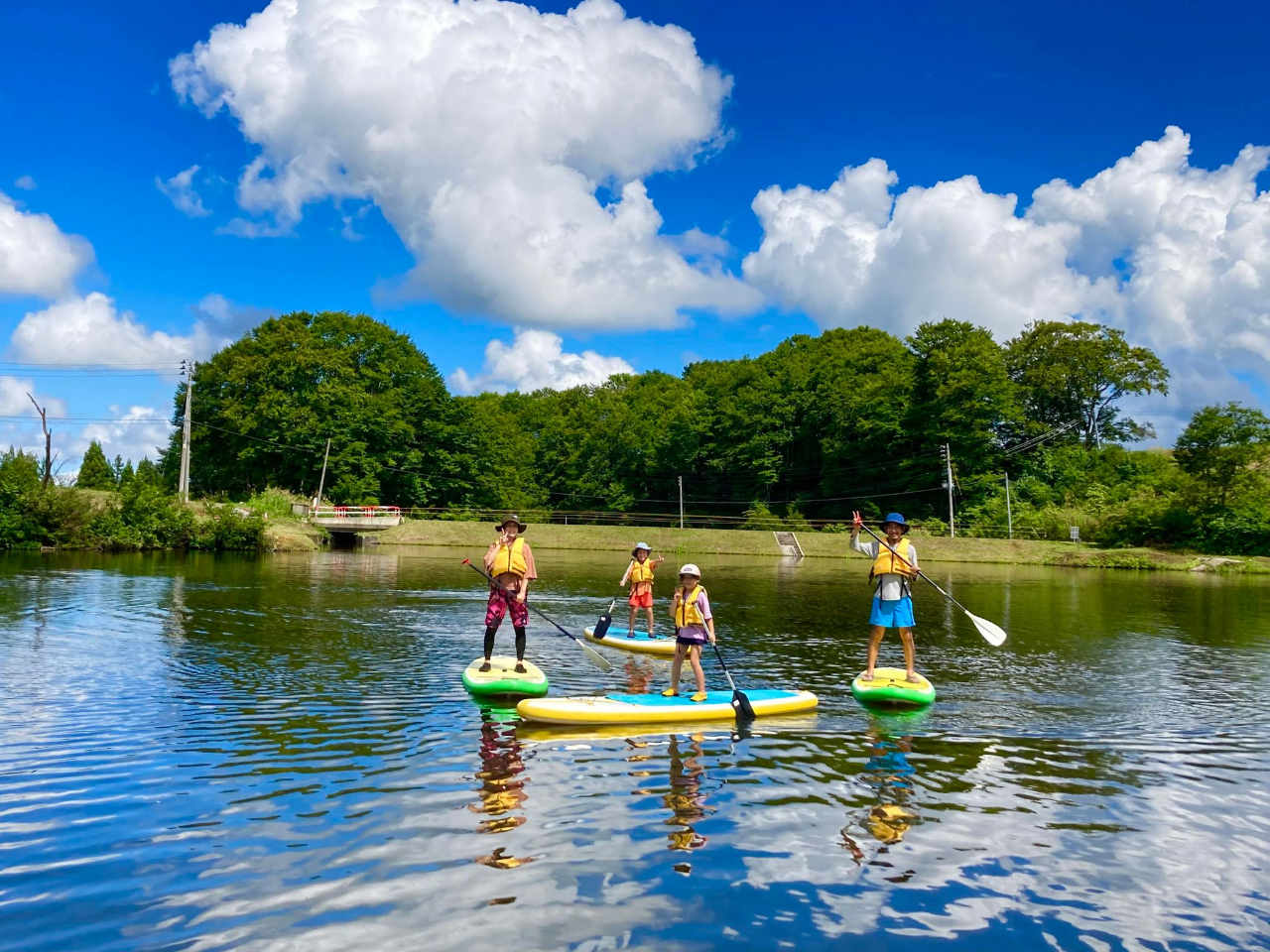 アメンボになった気分で、水上散歩をお楽しみください。