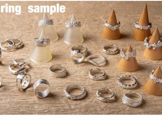 リングのサンプル一例です♪シリコン型もあるから初めてでも簡単に綺麗に完成♪