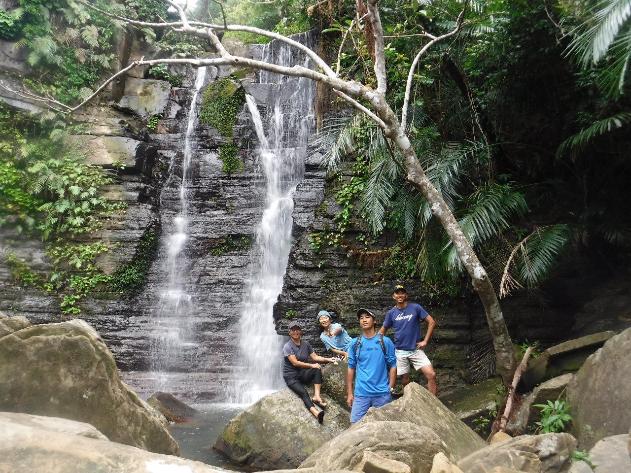 一段目の滝。二段目も目指して行きますよ!