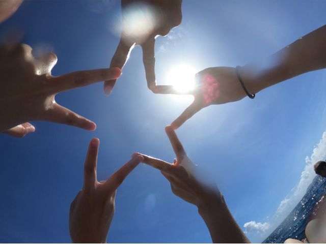 みんなでピース!