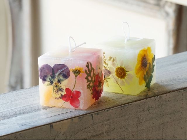 飾っても灯しても可愛い アロマ押花キャンドルコース Candle Shop Kinari じゃらん遊び体験