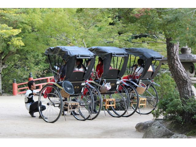 団体様のご案内も可能です!!人力車の大名行列は圧巻です☆