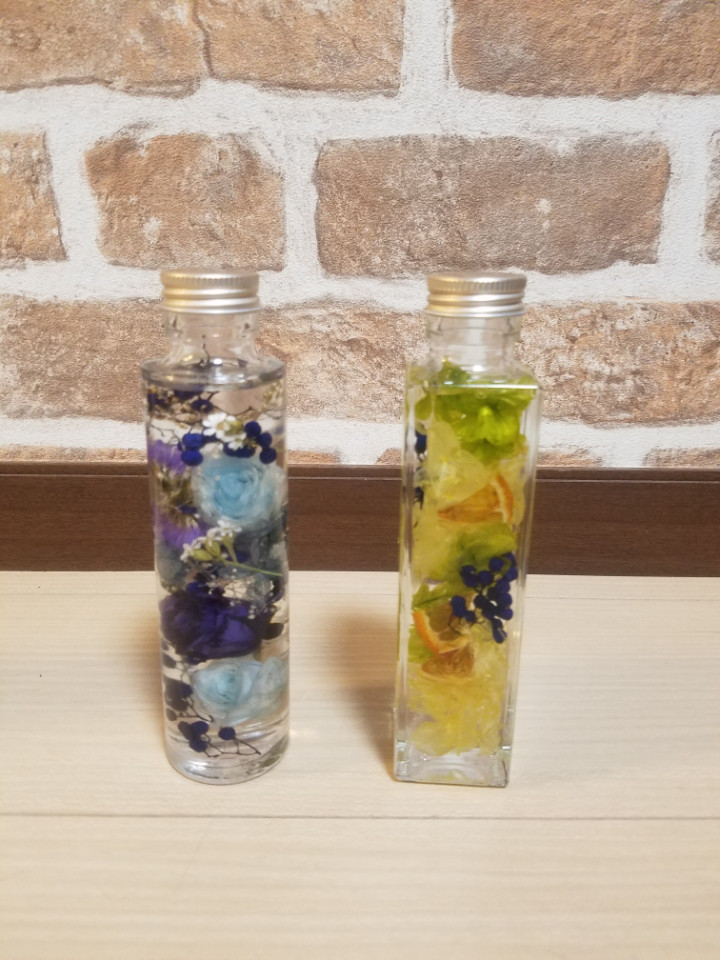 ハーバリウム講座 ボトル2本 5000円