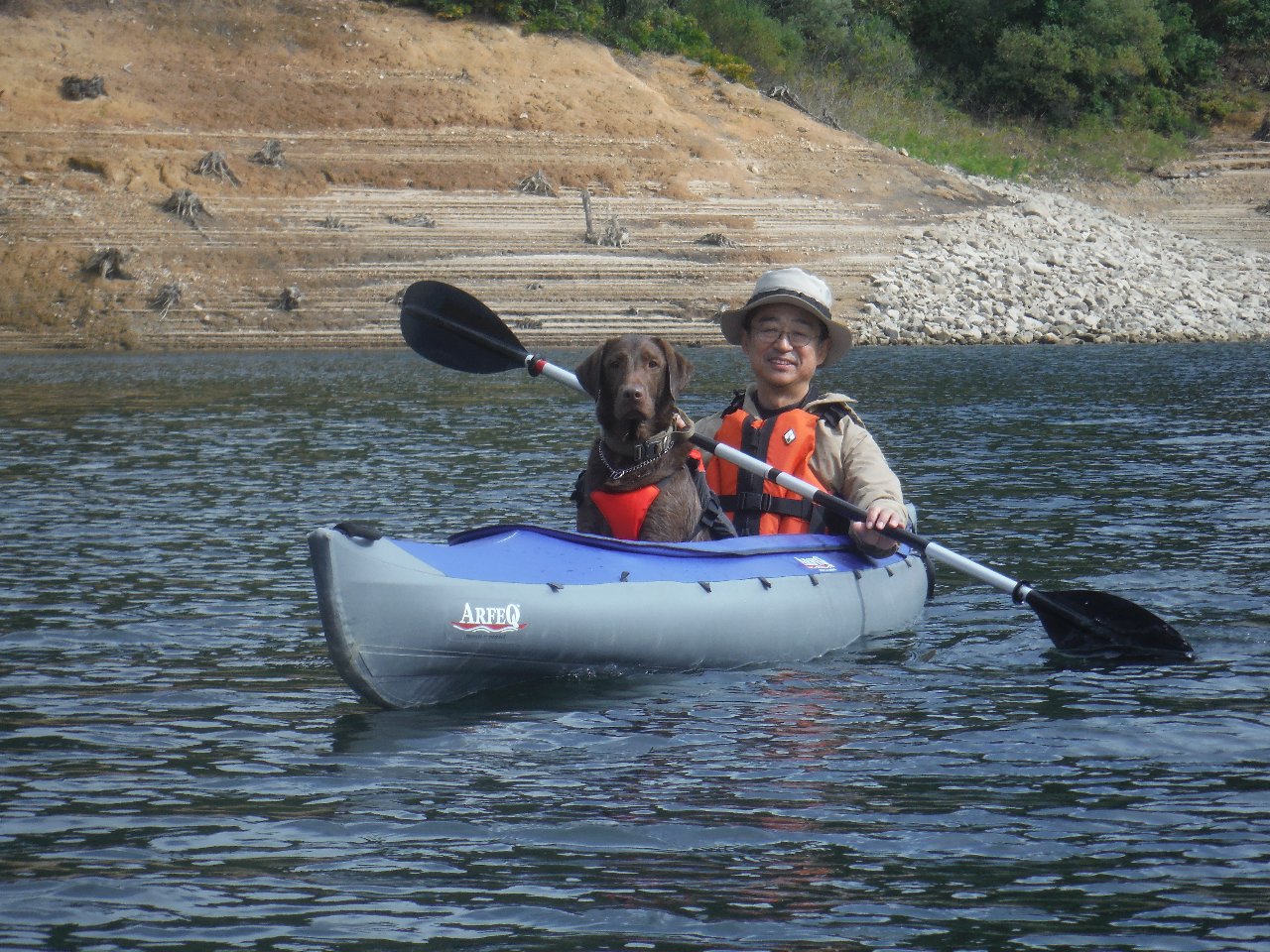 ワンちゃん用ライフジャケットはサイズ毎にご用意しております。