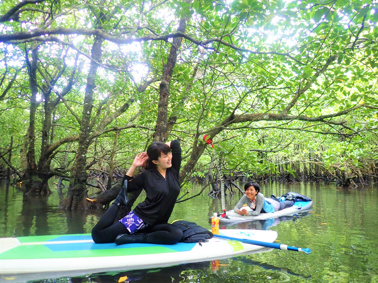 ���q���̊F���񂩂�̃��N�G�X�g�ő����̂�SUP���K�B�x�e���Ԃ��}���O���[�u�̐X�̒���SUP���K�͂������ł����H�������f�G�ȃt�H�g���B�e���܂���