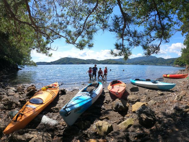 こーんな浜が五ヶ所湾にはいたるところにあります♪