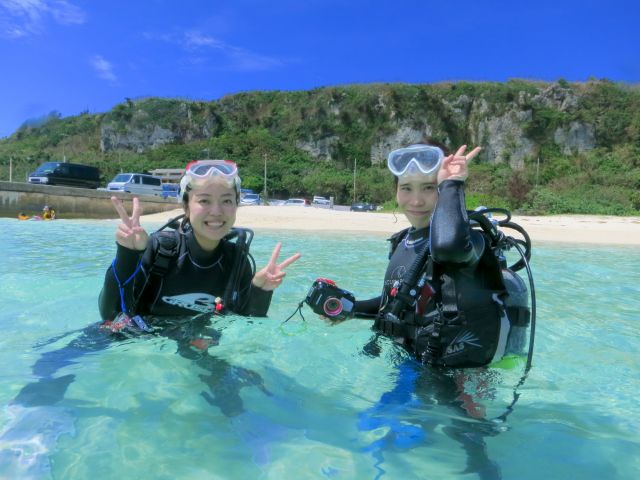 あっという間の水中世界。終わった後は自然と笑顔がこぼれます♪
