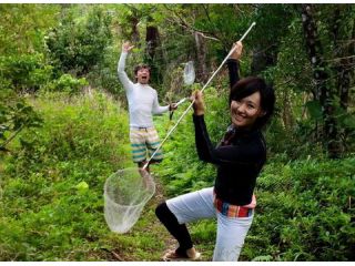 川遊びしながら川エビ獲り体験