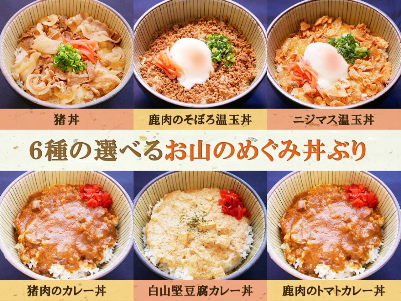 選べるめぐみ丼(チェックインの際にお選びいただいております)