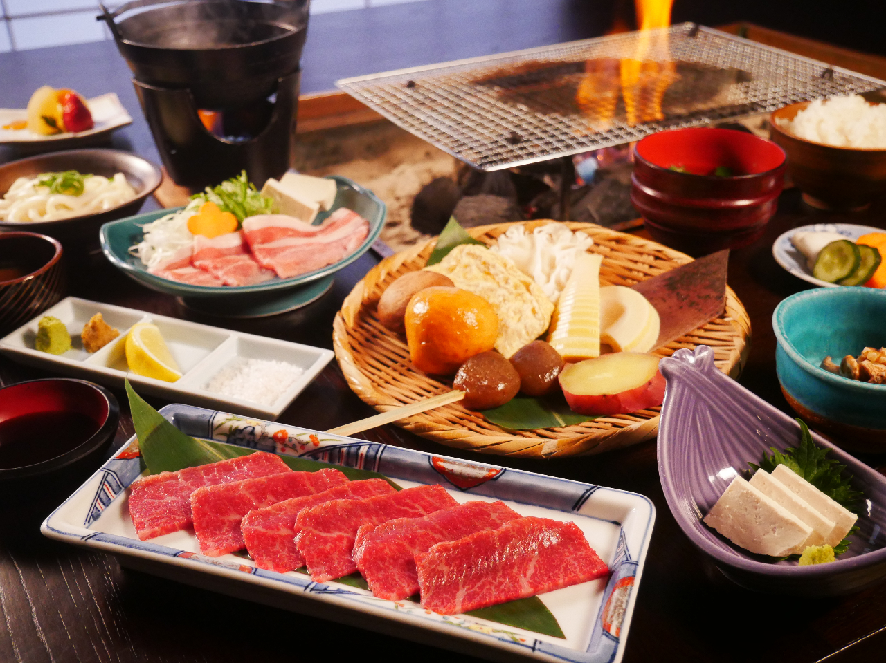 【昼食付き日帰りプラン】能登牛いろり炭火焼きランチ&客室個室休憩7時間【貸切風呂...