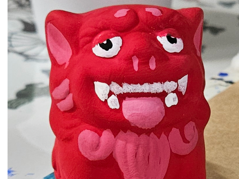 恩納村☆シーサー絵付☆ペア（1対2体：オス＆メス）ファミリー・女性