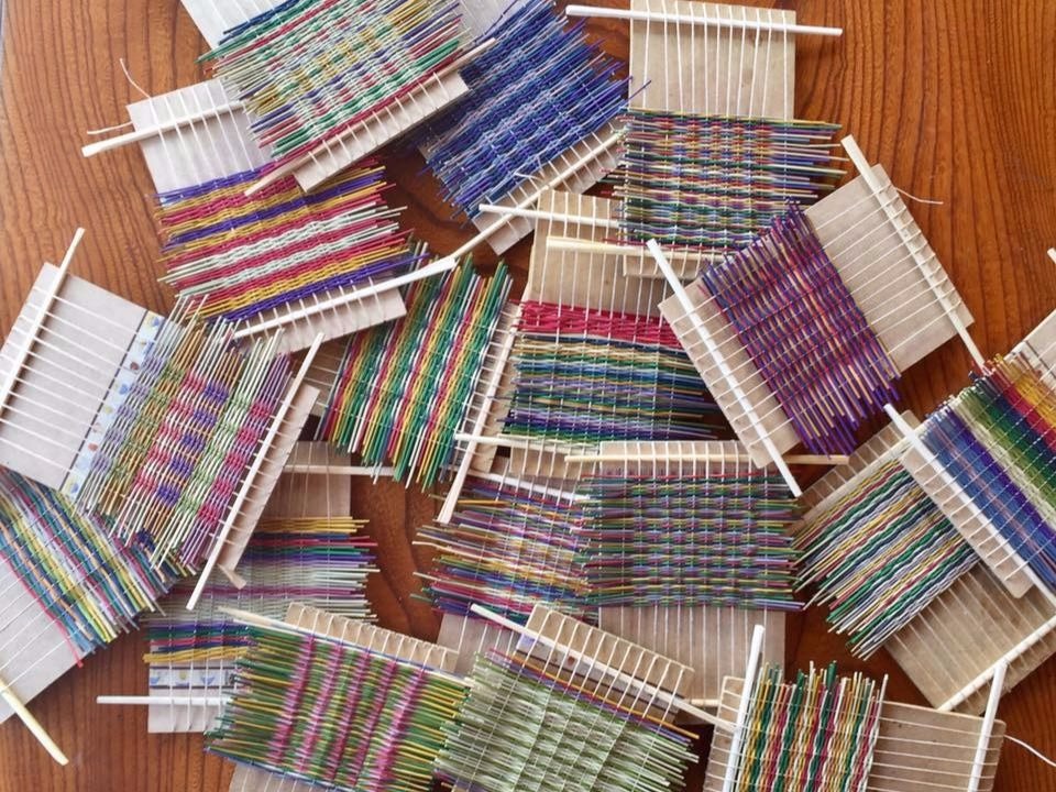 カラフルでどれも一点もの。