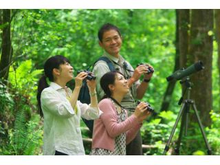 「軽井沢野鳥の森」を歩きながら、四季折々の旬の生き物の不思議にふれる、ピッキオを代表するバラエティボックスのようなツアーです。