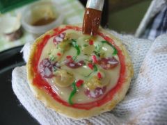 ピザ作りよようす
