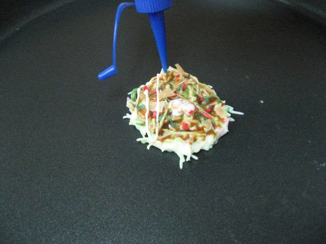 お好み作りのようす