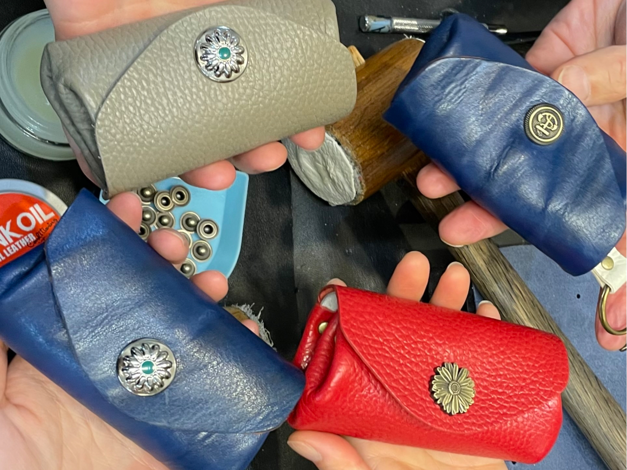 上質な牛革でオリジナルポーチを作ろう!