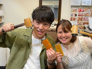 思い出つくり、もの作り 思い思いのキーケースの出来上がりです