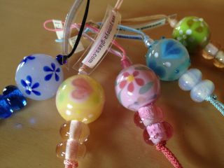 とんぼ玉ストラップ
