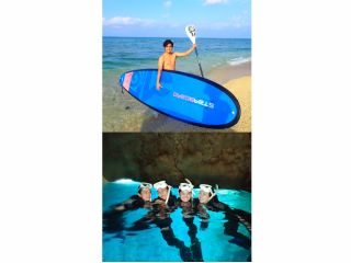 SUP&青の洞窟シュノーケリングツアーで沖縄の海を遊び尽くそう!