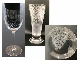 選べるガラス工芸体験 サンドブラスト又はグラスリッツエン