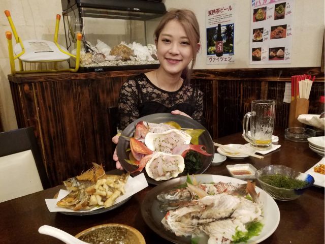 居酒屋海八で自分で釣った魚を食べよう!!