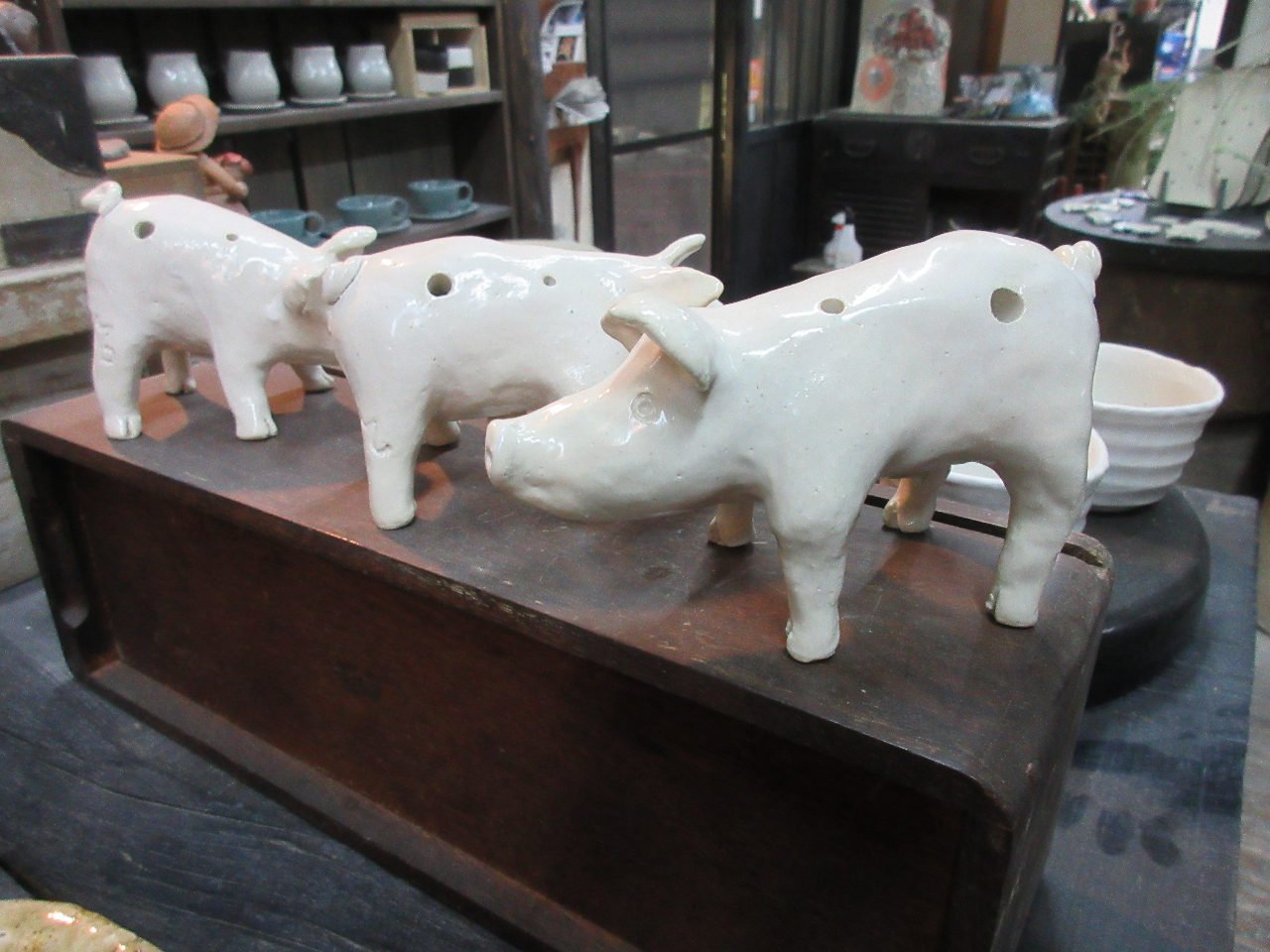 出来上がったぶたちゃんです