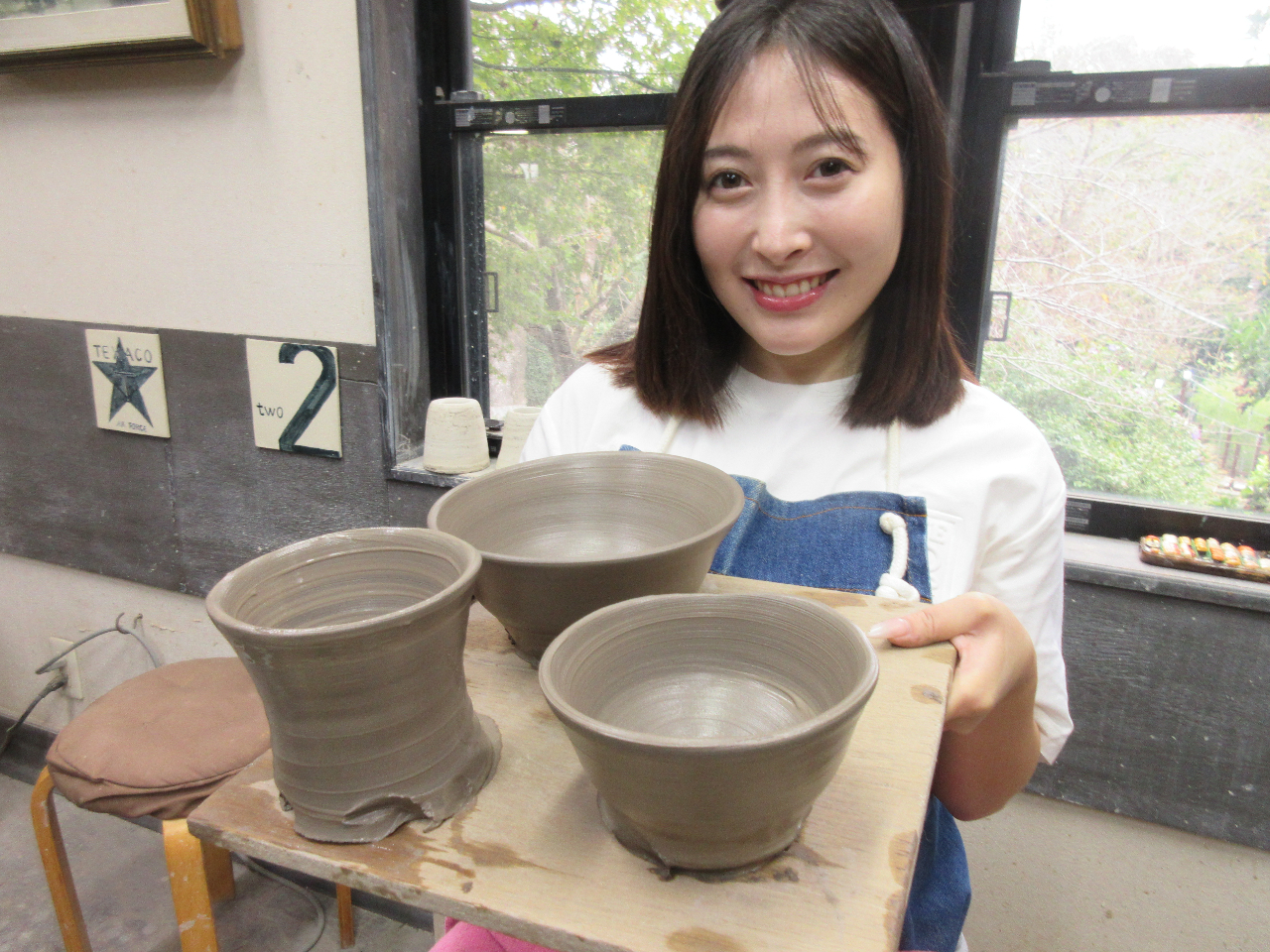 体験で出来上がった作品です 上手い・・・