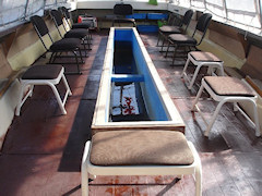 暖房付きの寒さ知らずの「ドーム船」出航!!雨や雪の日も快適!