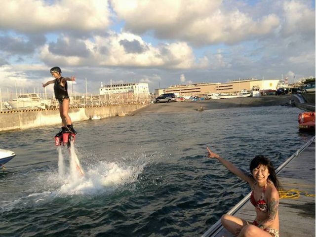 女性でも簡単に飛ぶ事ができるので心配不要!!