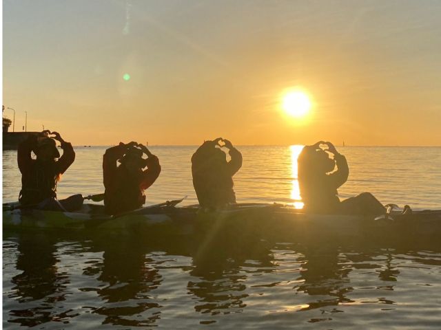 海上で撮影タイム!綺麗な映え写真を撮りましょう!写真はすべてプレゼント♪