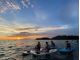 水上から眺める夕陽は「沖縄旅行の記念」
