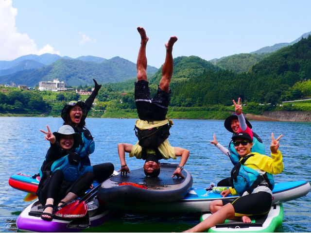 R-LABOのSUPは遊び方無限大!!おもしろそうなことは何でもやっちゃいます♪