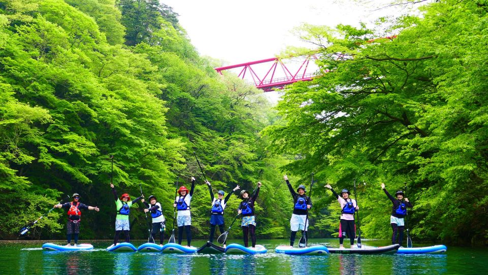 緑に囲まれた渓谷の中でSUPを楽しめます!