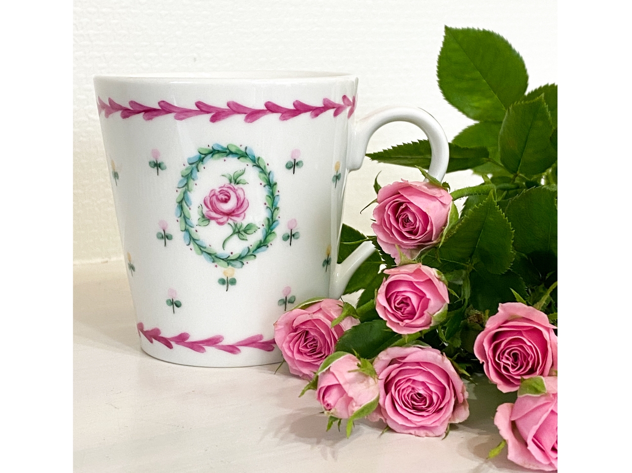 7日前予約特典 早期予約でプレゼント付 磁器絵付け体験 マリーアントワネットのマグカップ ドレスデン ポルツェラン公認磁器絵付け教室 じゃらん遊び体験