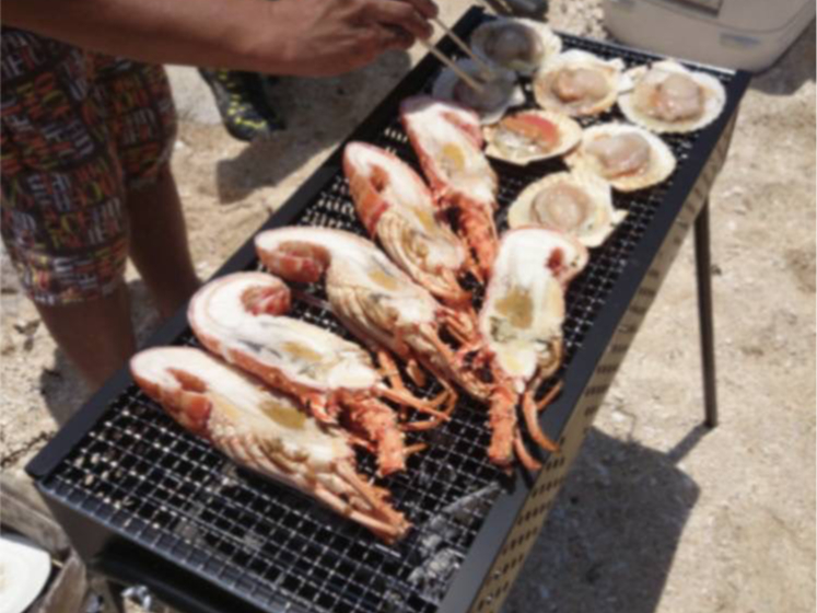 海鮮付きの特別コースもあります。