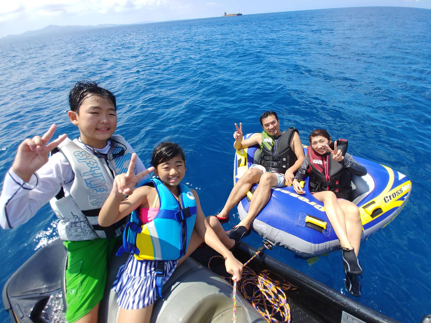 二人乗りのチューブ