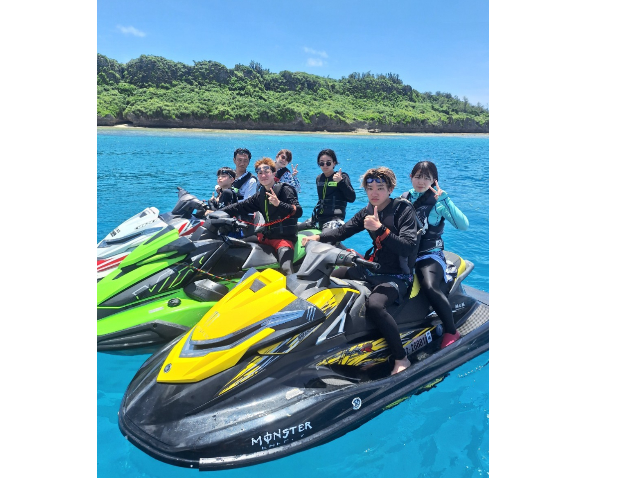 ジェットスキー ツーリングプランです。