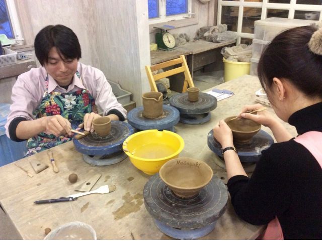 こちらはオリジナルな模様をつけているときの様子です!