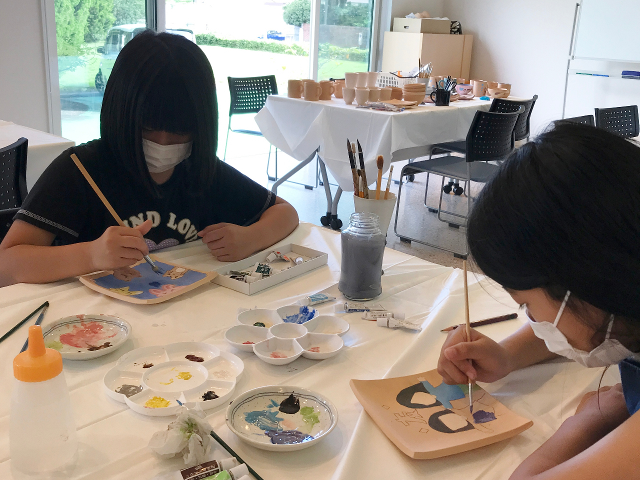 萩焼 絵付け体験