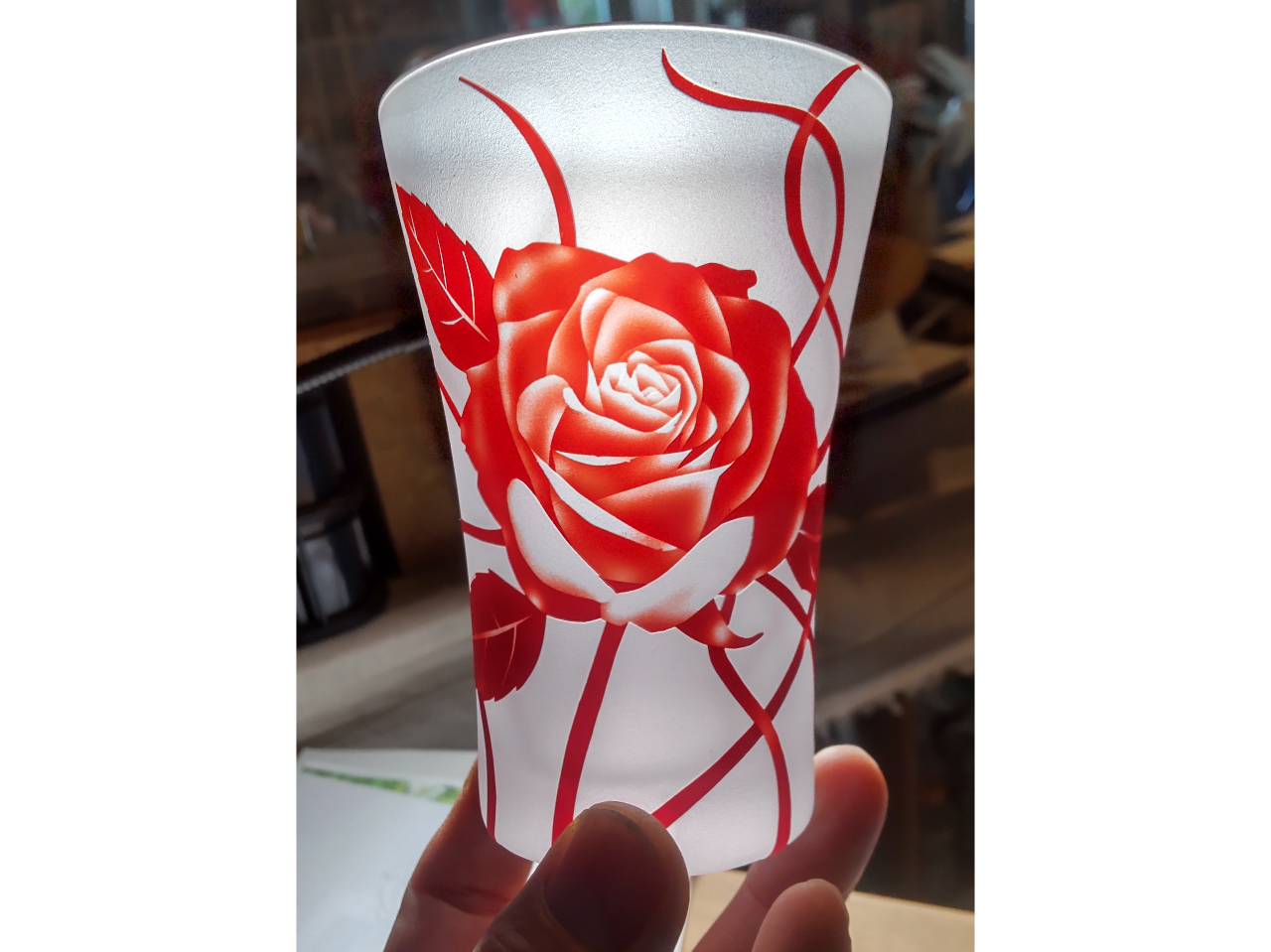 このようなバラ模様も体験回数が進めば個別にご相談で対応いたします