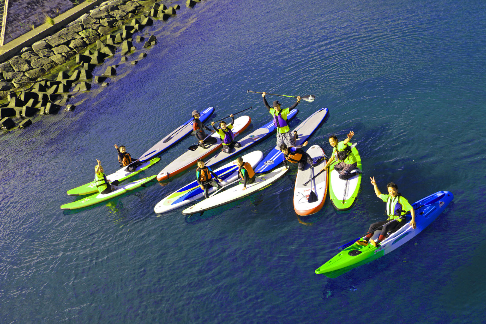 SUPの数も揃えております!グループ様、団体様でも大丈夫!