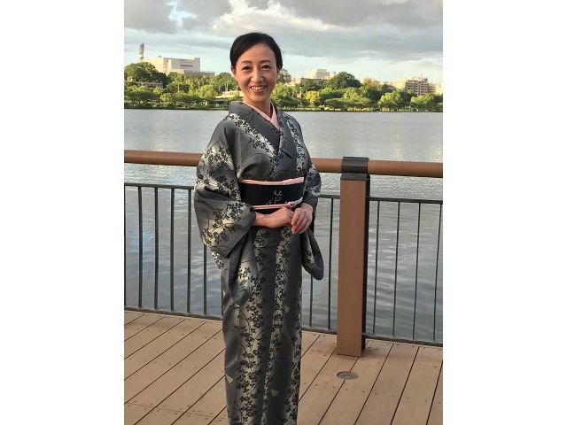 千波湖のほとりで