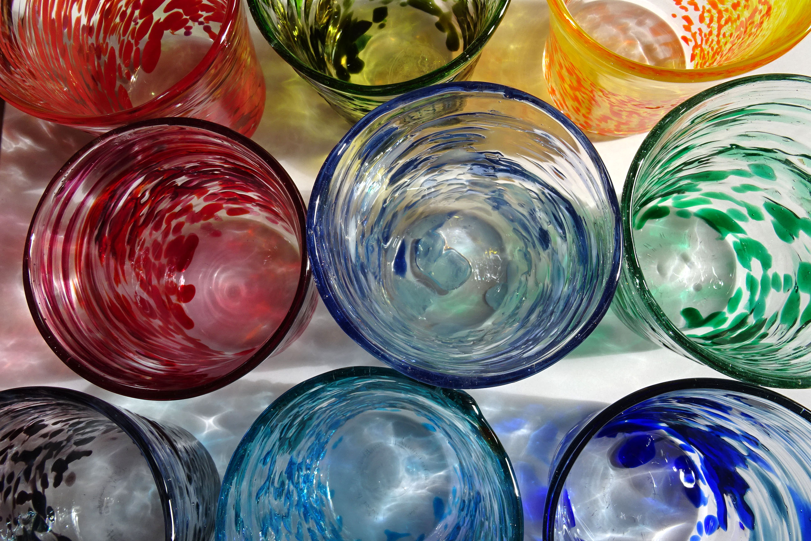 吹きガラス体験ロックグラス製作 1