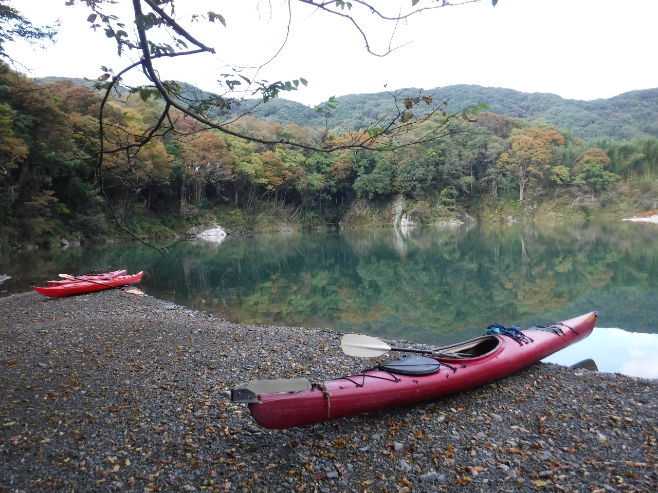 K1「たまよど湖 探検物語 定番180分 1人乗りｶﾔｯｸ」ﾚｯｽﾝ&ﾂｱｰ 13時